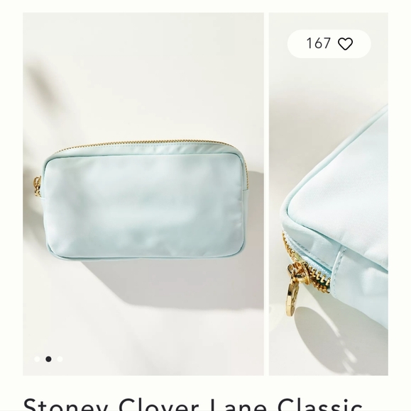 Stoney Clover Lane Classic Small Pouch in Light Blue - Picture 2 of 2